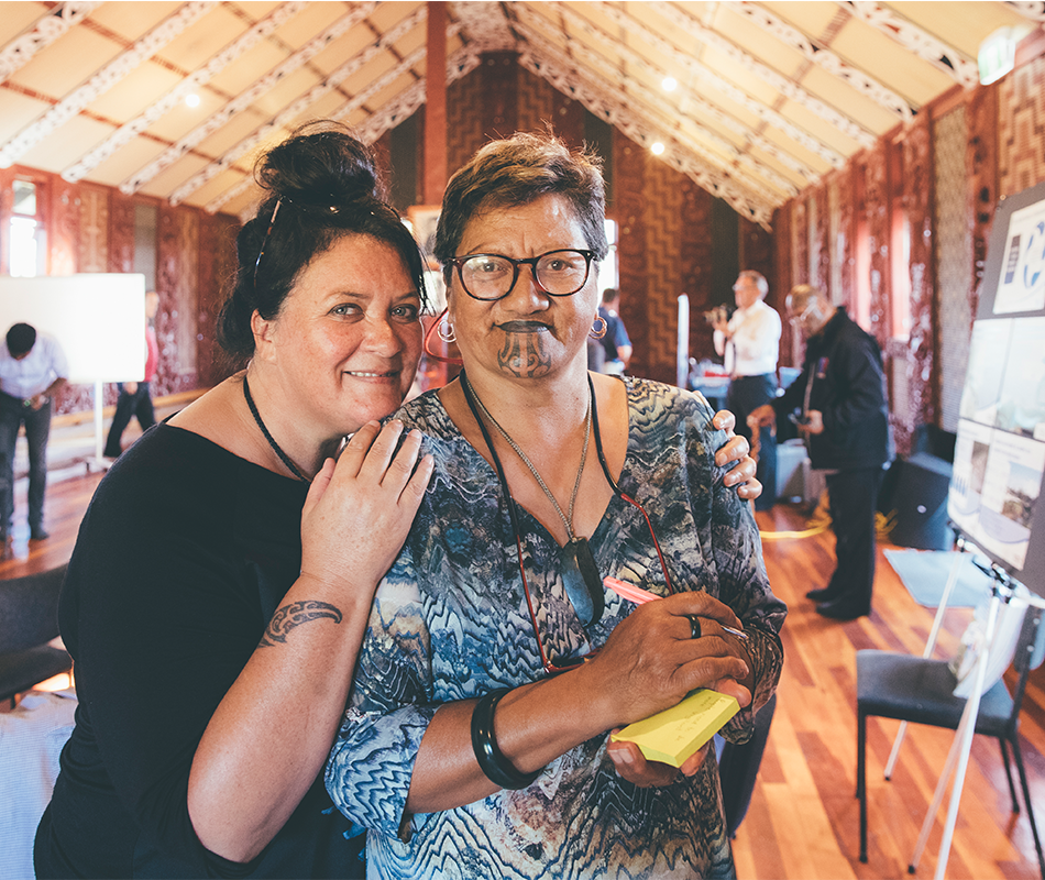Maori wahine in marae