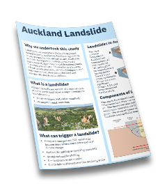 Auckland Region Landslide Susceptibility Assessment (Factsheet) preview image