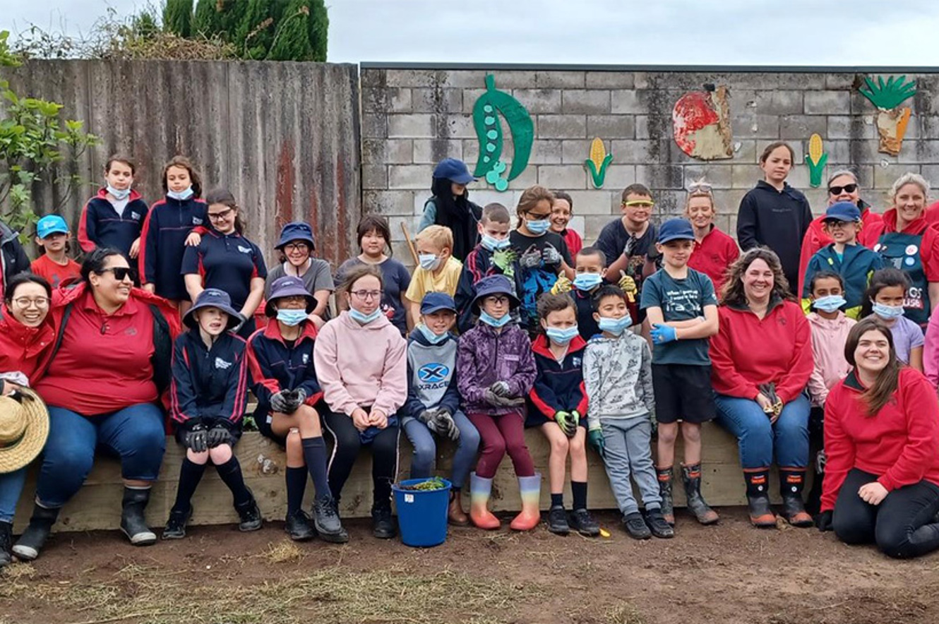 Children learn how to build a solid future image
